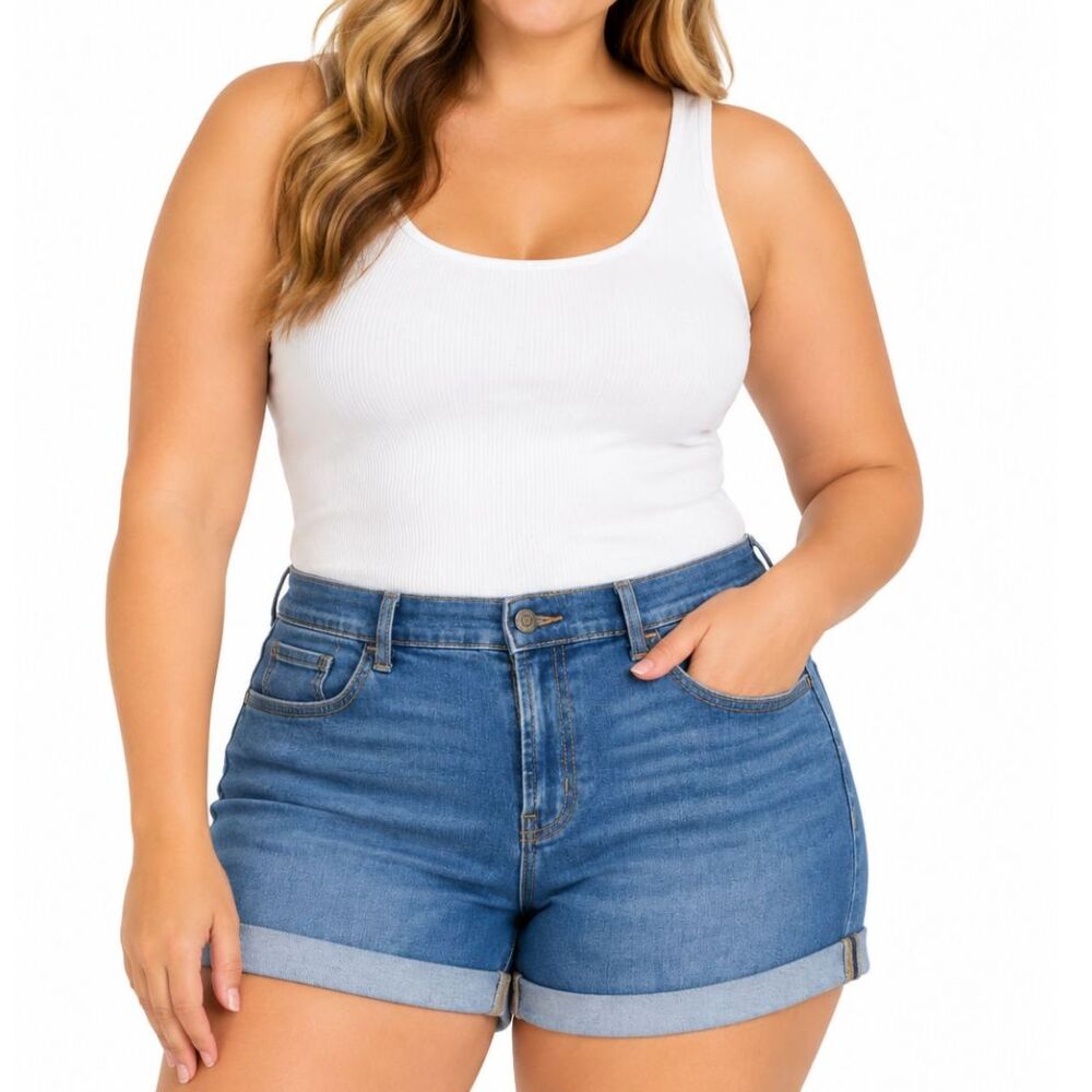 👉🏻FREE ADD ON👈🏻 Old Navy Women’s Mid-Rise Cuffed Denim Jean Shorts | Size 12